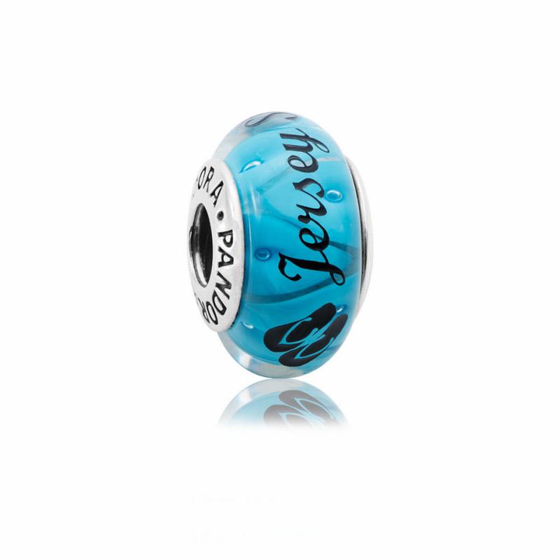 Pandora Australia Jersey Shore Murano Charm - Sterling Silver | HYWZQC352